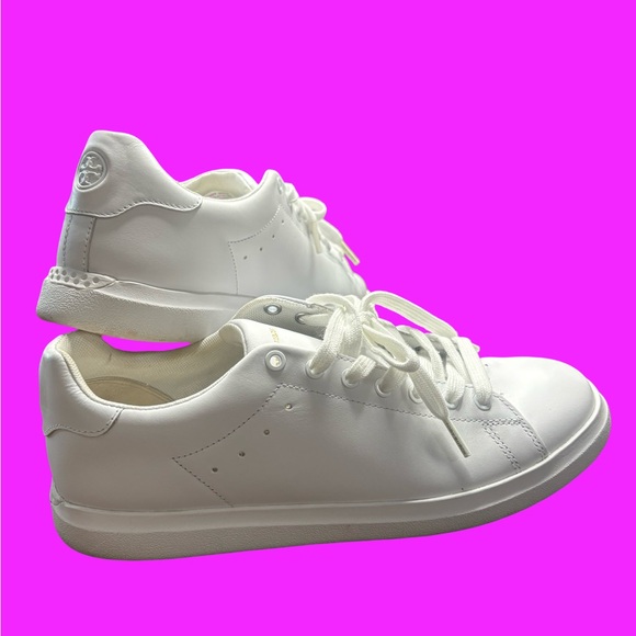 Tory Burch Classic White Lace-Up Sneakers - Picture 2 of 7